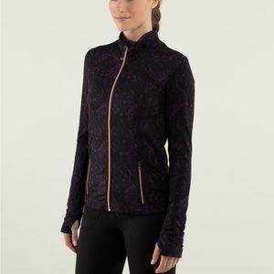 Lululemon Forme Jacket II Purple Black Deep Zinfandel Baroque Rose Gold 10 12